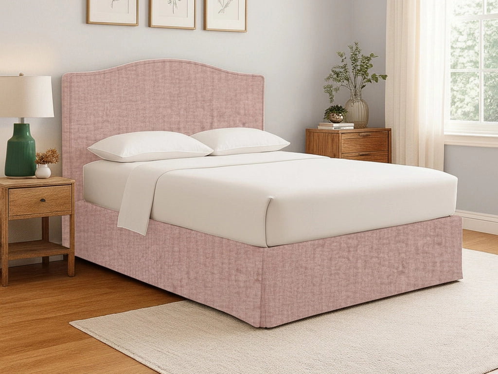 Eccles, Letto Singolo Sfoderabile Made in Italy, Rosa