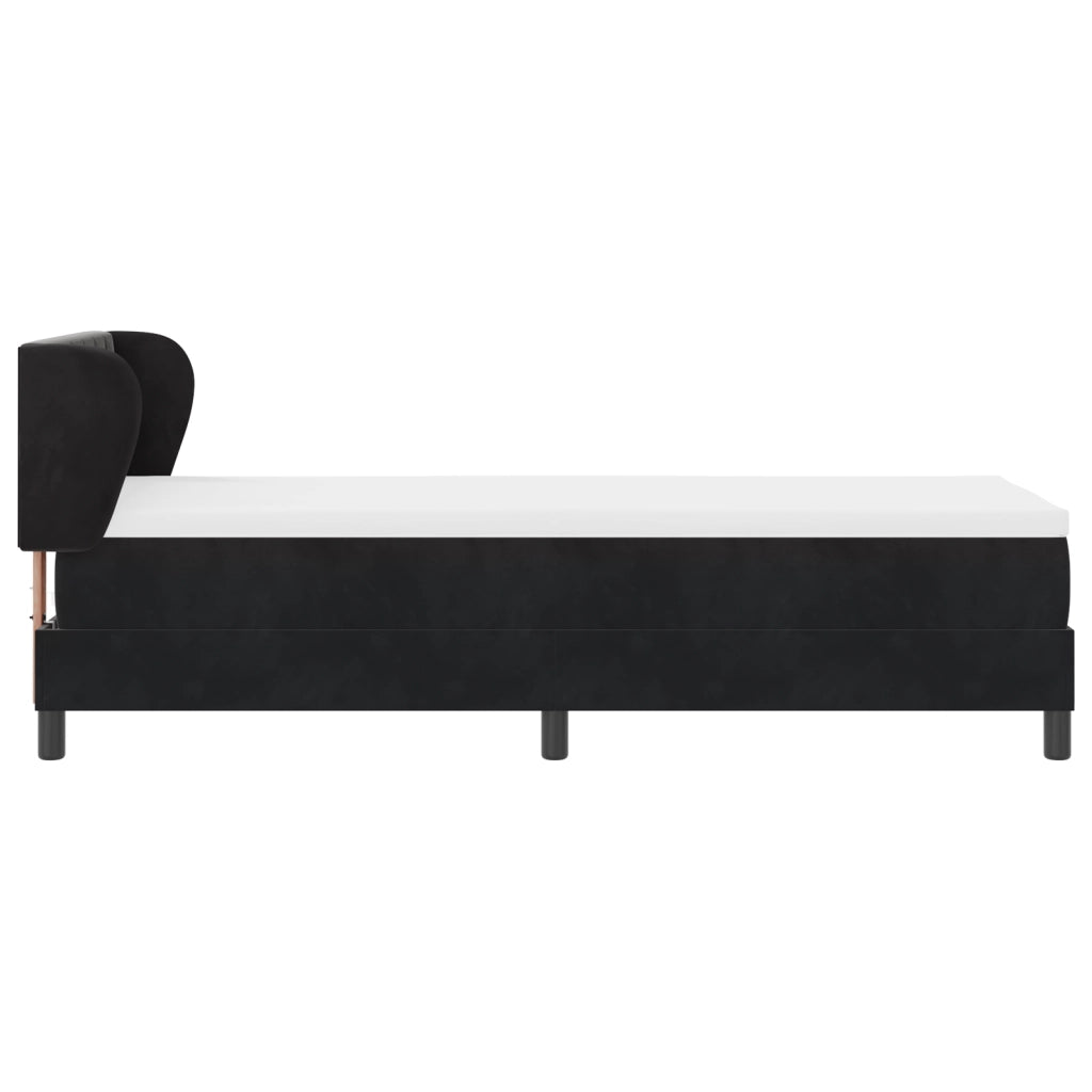 Materasso a Molle Box Grigio Scuro 80x200 cm Velluto Set di 5