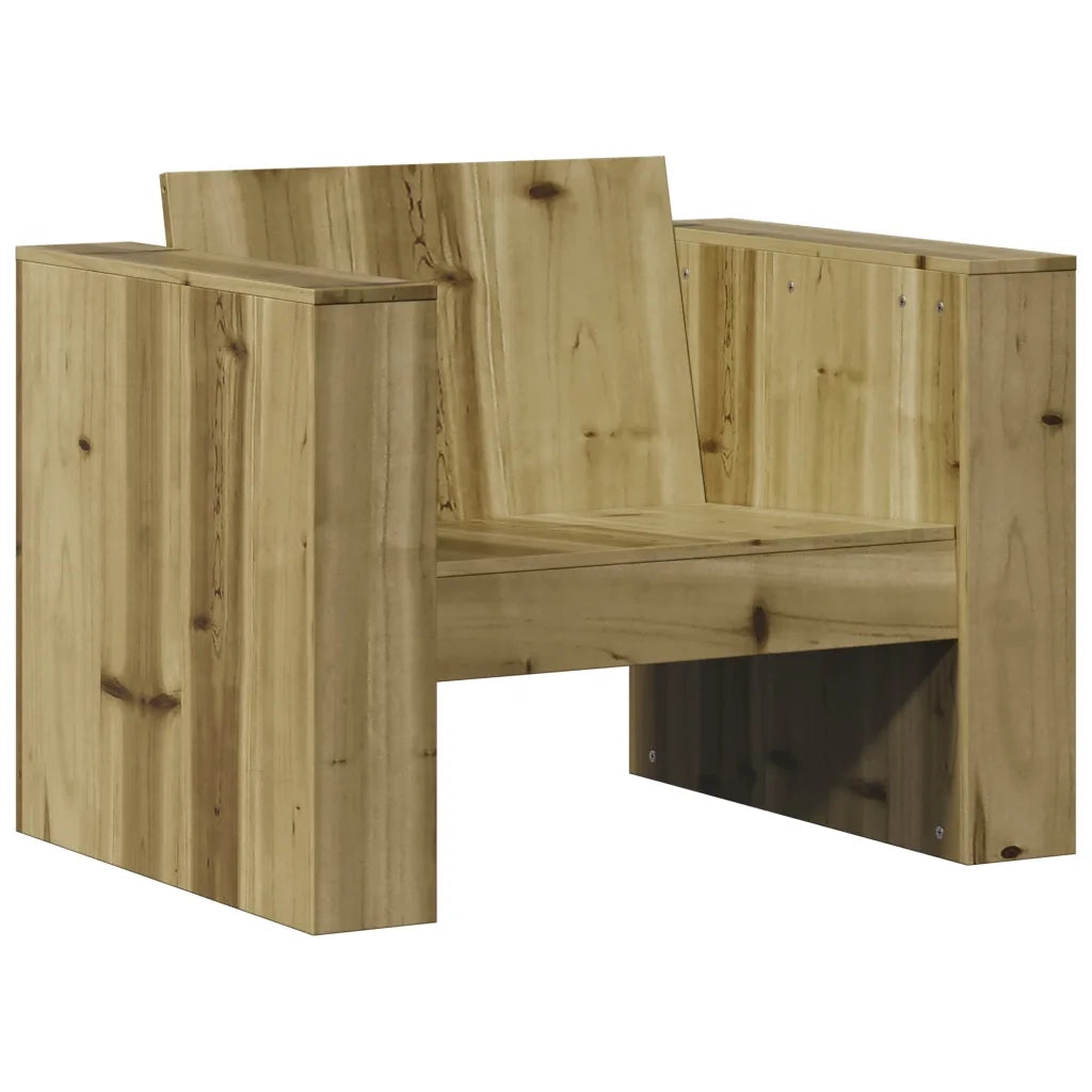 Divano da Giardino 79x60x62 cm in Legno Impregnato di Pino