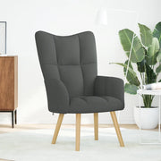 vidaXL Sedia Relax Grigio Scuro in Tessuto