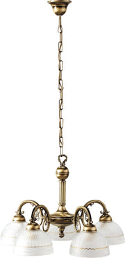 Lampadario classico Rabalux Flossi 5xE27 bronzo metallo 8815