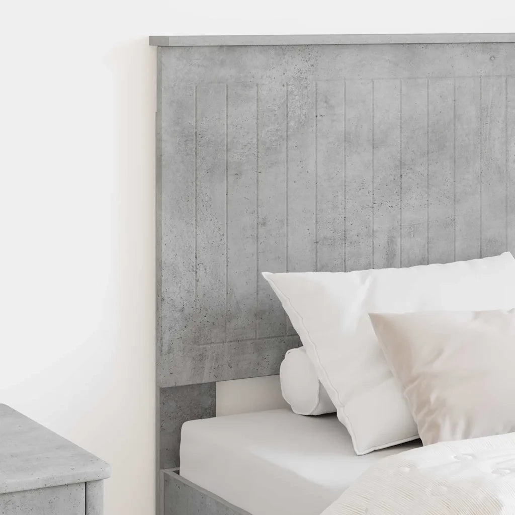 Testiera-Testata-Testiera Decorativa Grigio cemento 75 cm Legno multistrato 238769
