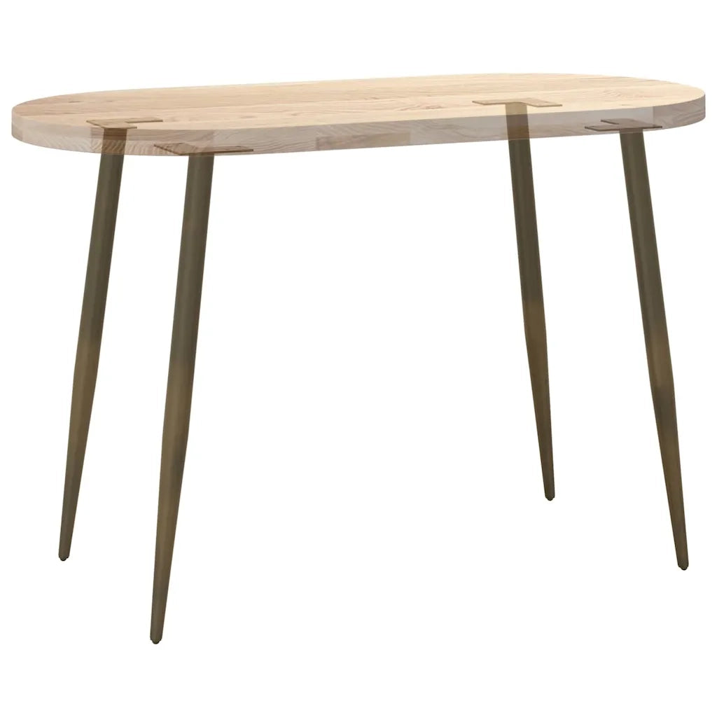 Gambe per Tavolo Consolle Forma Conica 4 pz Acciaio Naturale 72-73 cm Acciaio 4012519