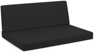 Cuscini per Pallet 120x80 cm Seduta e Schienale in Similpelle Mariotti Reforma Nero