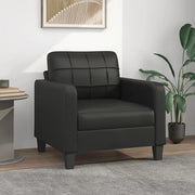 Divano Sedia-Poltrona Nera 60 cm in Similpelle 632182