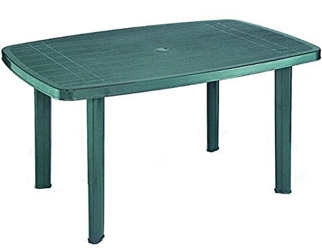 MAURY'S TAVOLO FARO DA ESTERNO 138 X 86 X H72 IN COLORE VERDE