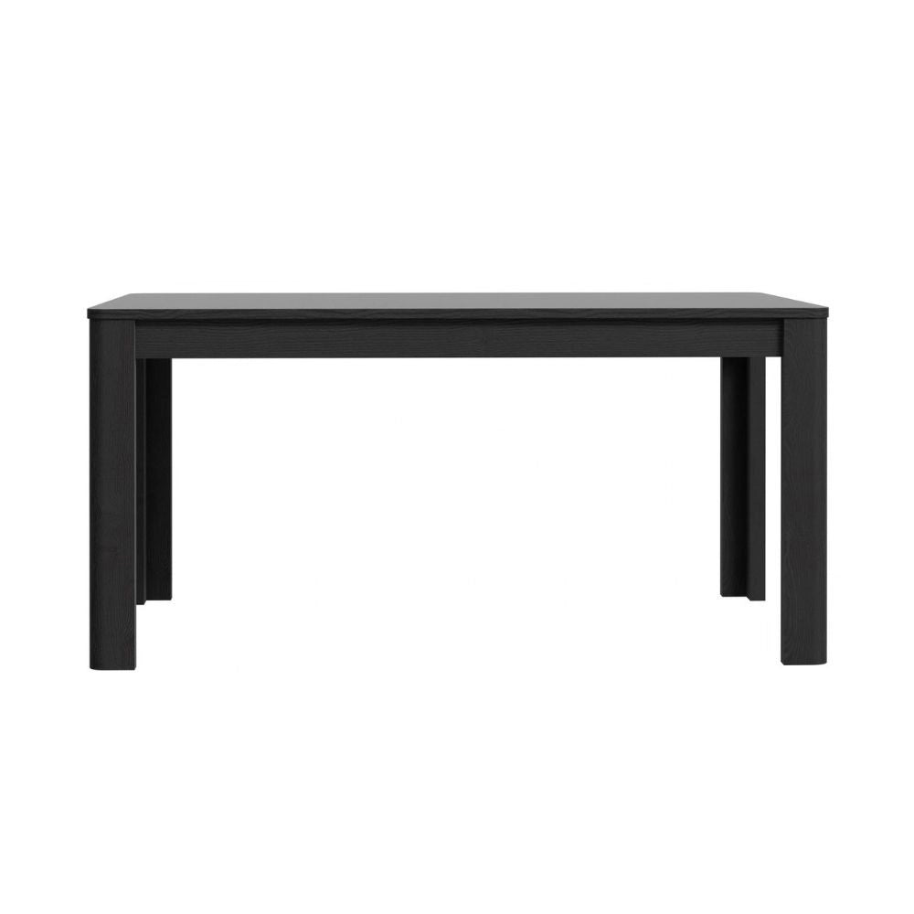 Tavolo rettangolare allungabile Mono Core 160/206 cm con allunga centrale colore nero