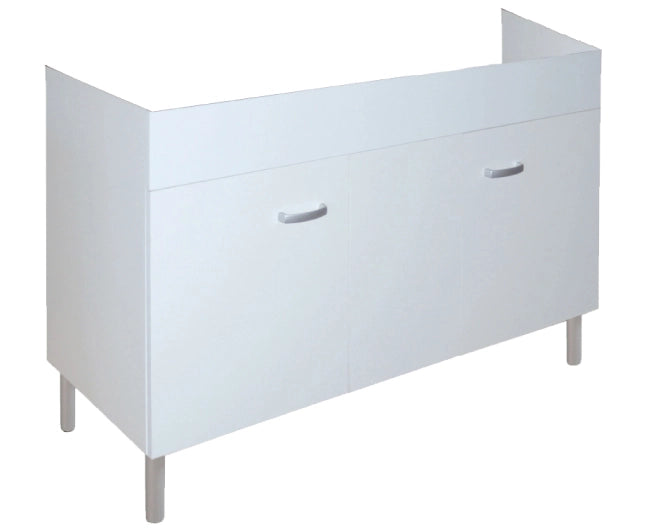 MOBILE SOTTOLAVELLO CUCINA IN LEGNO NOBILITATO BIANCO PER LAVELLI IN PORCELLANA - DIMENSIONI: CM (LXHXP)= 80X66X45