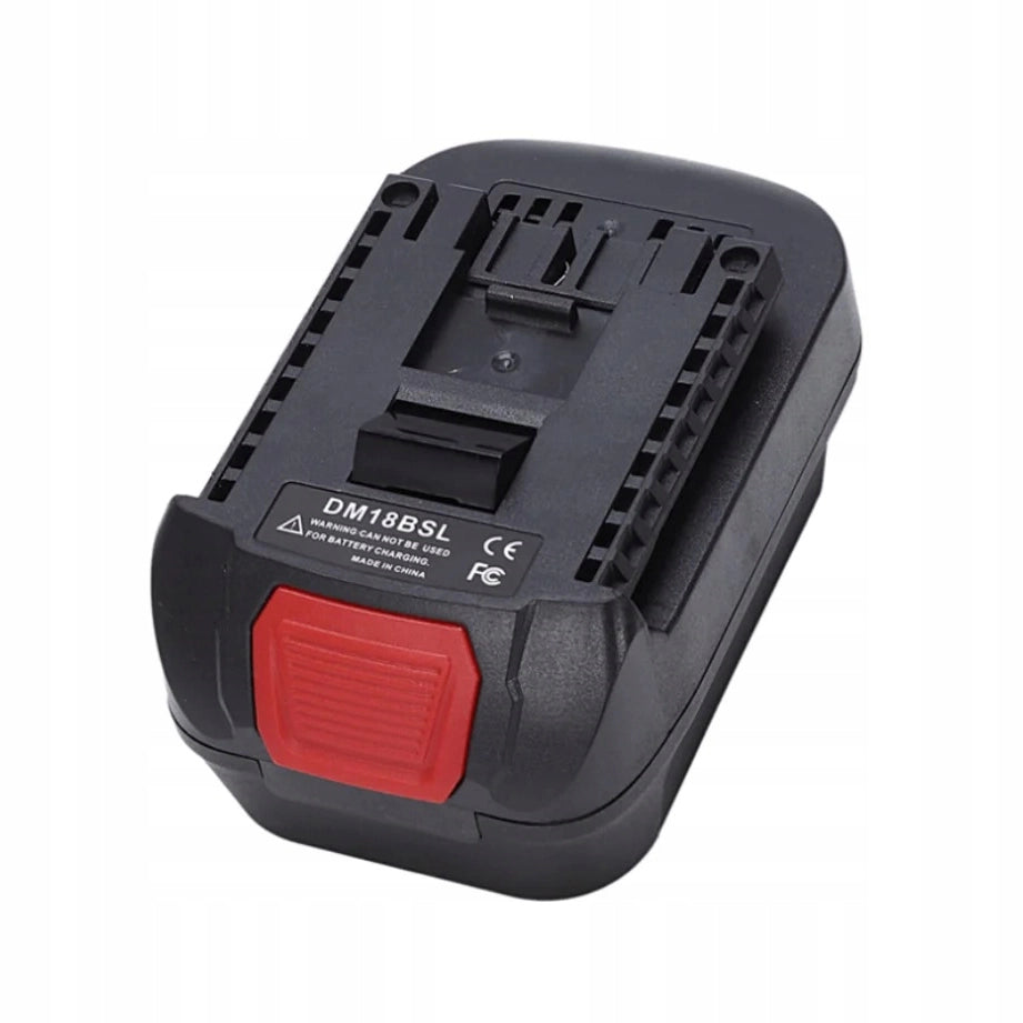 Adattatore Batteria Dewalt/Milwaukee per Bosch 18V (DM18BSL) – Compatibile con Utensili Bosch 18V, Porta USB 5V 2.1A