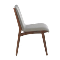 Sedia in ecopelle visone scuro