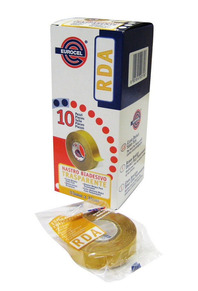 nastro biadesivo mm. 15x10 mt. col. trasparente cod:ferx.vit29494