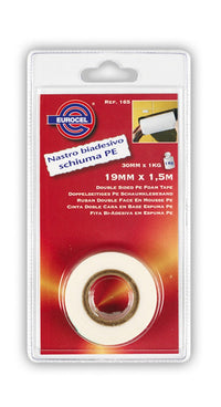 nastro biadesivo fissaforte mm. 19x1,5 mt. col. bianco cod:ferx.vit29495