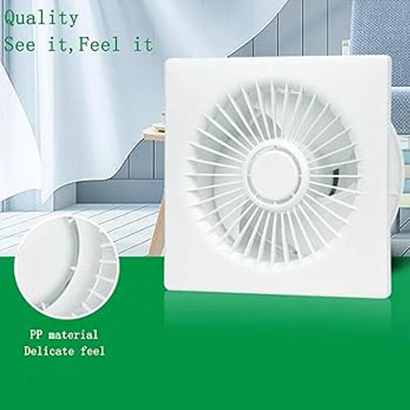 Ventola Aspirazione Bagno ,Aspiratore Da Muro o Soffitto 250X250mm Foro 180mm Profondità 103mm 22W 230V 50Hz 245m³/h 35dB