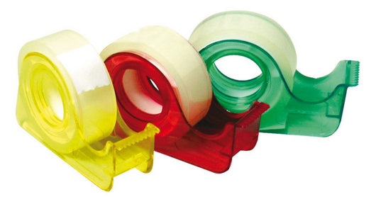 nastro adesivo trasparente con chiocciolina  mm. 15x10 mt. cod:ferx.vit18961