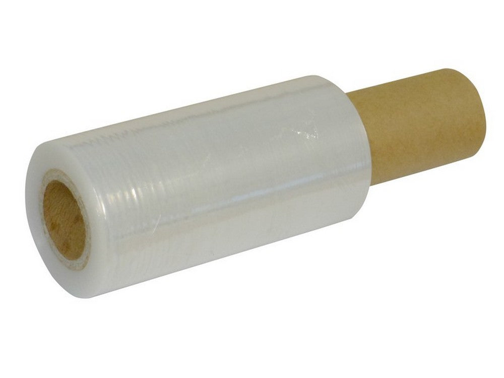 film estensibile manuale trasparente  cm. 10x150 mt. con manicotto cod:ferx.vit49262