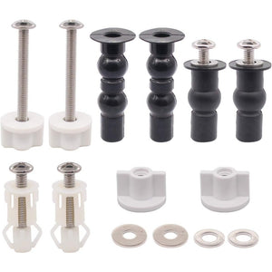 Set di fissaggio per sedile wc, viti in acciaio inox, dadi di ri