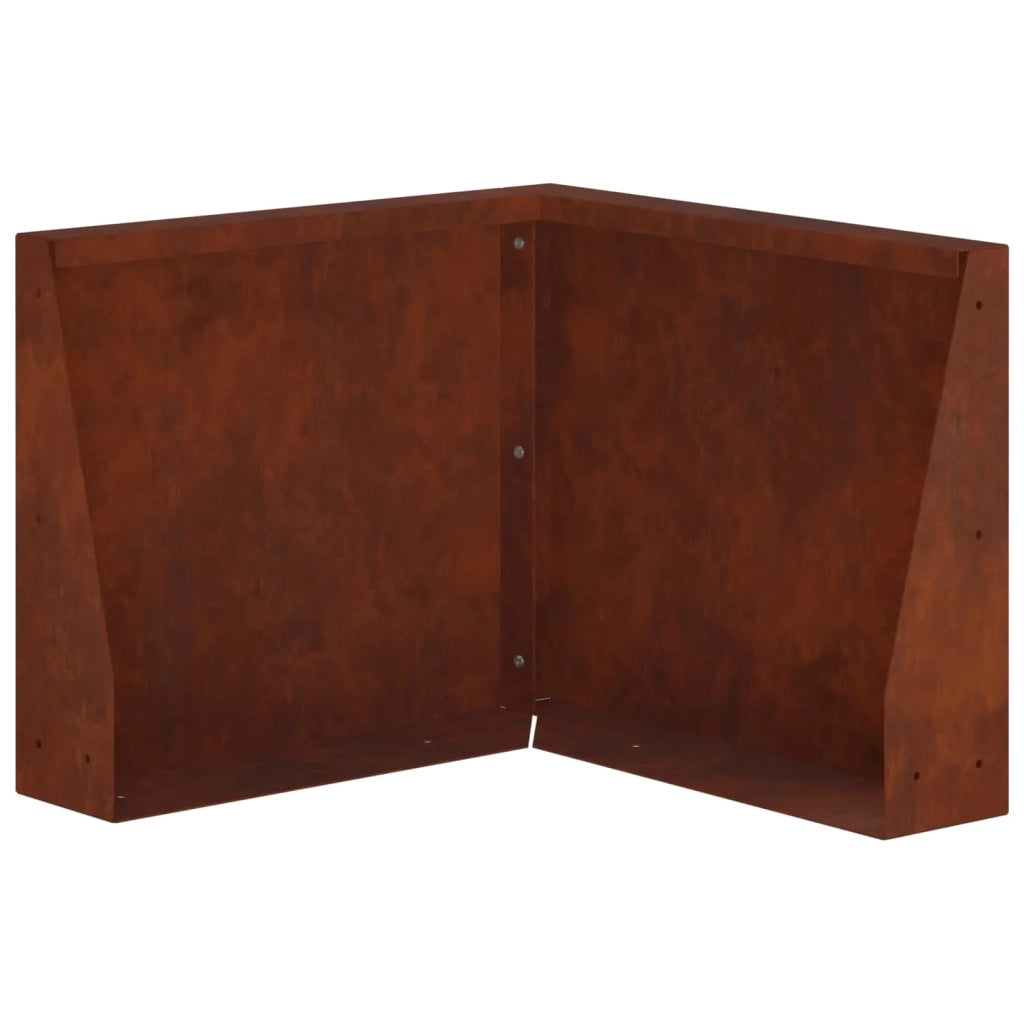 Muro di contenimento 50 x 50 x 30 cm Acciaio Corten Ruggine 8015211
