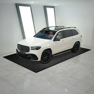 Piastrelle a incastro ventilate nere 3,2m x 6m per garage e officine, antiscivolo.