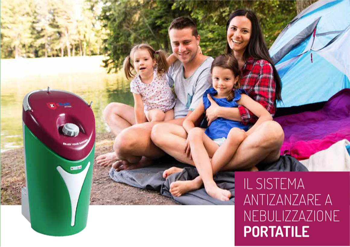 Dispositivo antizanzara a batteria Zhalt Portable FreeZanz da esterno fino a 150mq