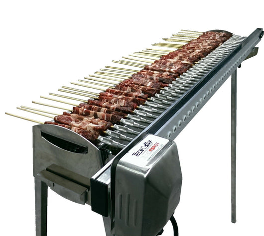 Barbecue a carbone automatico per arrosticini Tecnoroast TRS-40 Single Inox