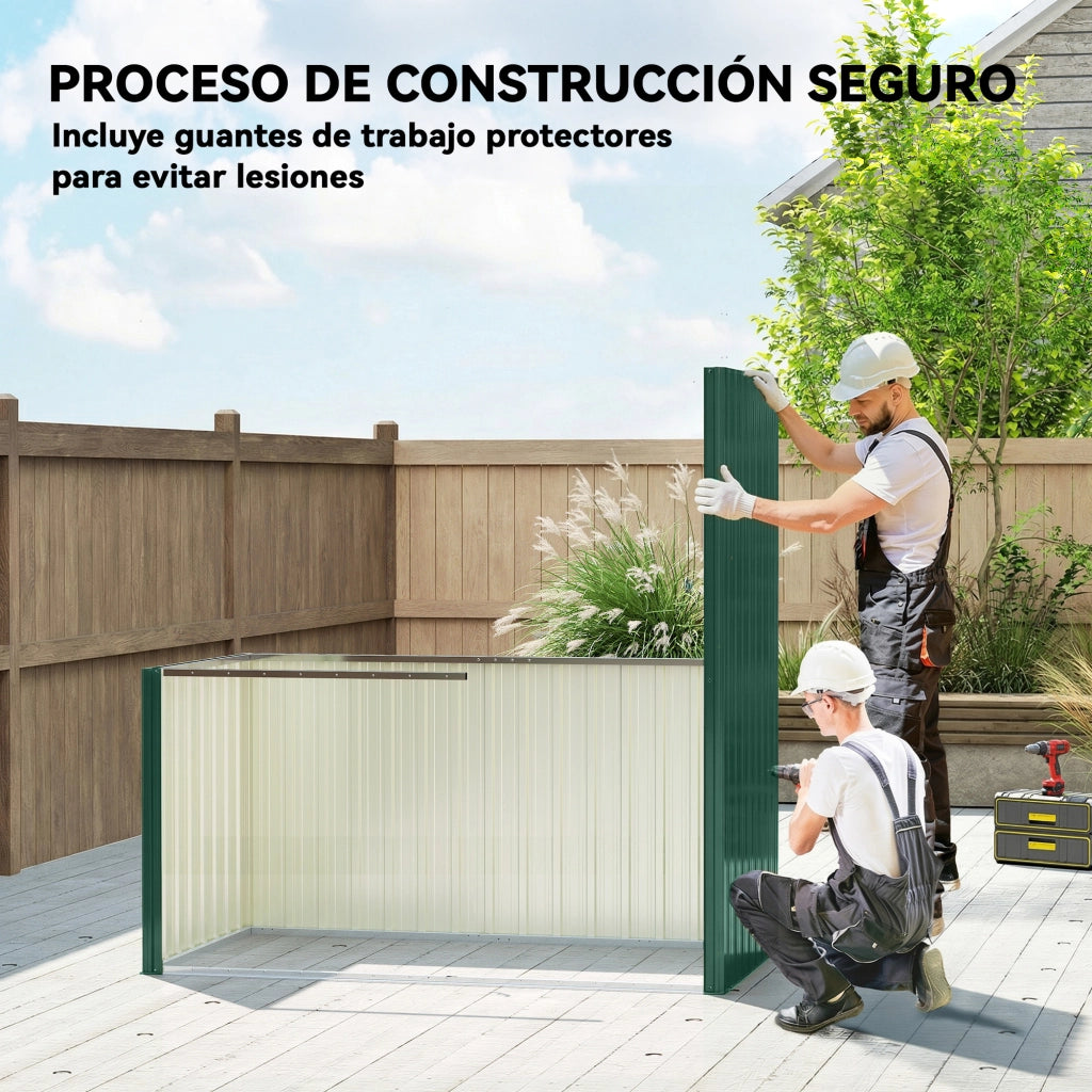 Casetta da Giardino Esterno ¨C zephmum ¨C Verde 163x90x179 cm