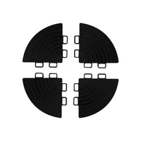 Piastrelle ventilate grigia e blu 3,2m x 6m per garage e officine, antiscivolo.