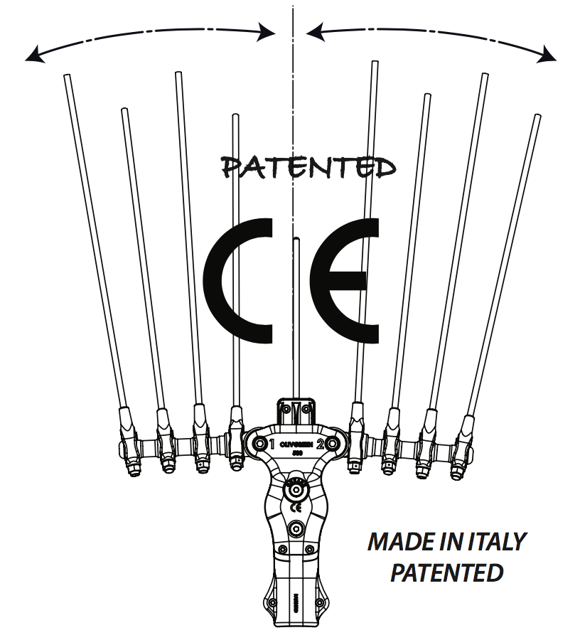 Abbacchiatore a batteria 12V Minelli OlivGreen 500 Plus