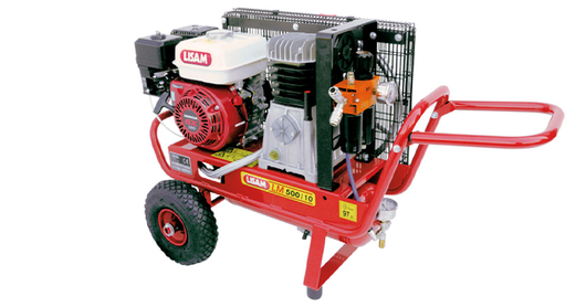 Kit raccolta olive per 2 operatori Lisam Hobby con motocompressore Honda 2 abbacchiatori