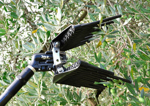 Kit raccolta olive per 2 operatori Lisam Hobby con motocompressore Honda 2 abbacchiatori