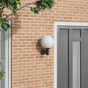Applique da esterno Nero Acciaio Inossidabile IP44