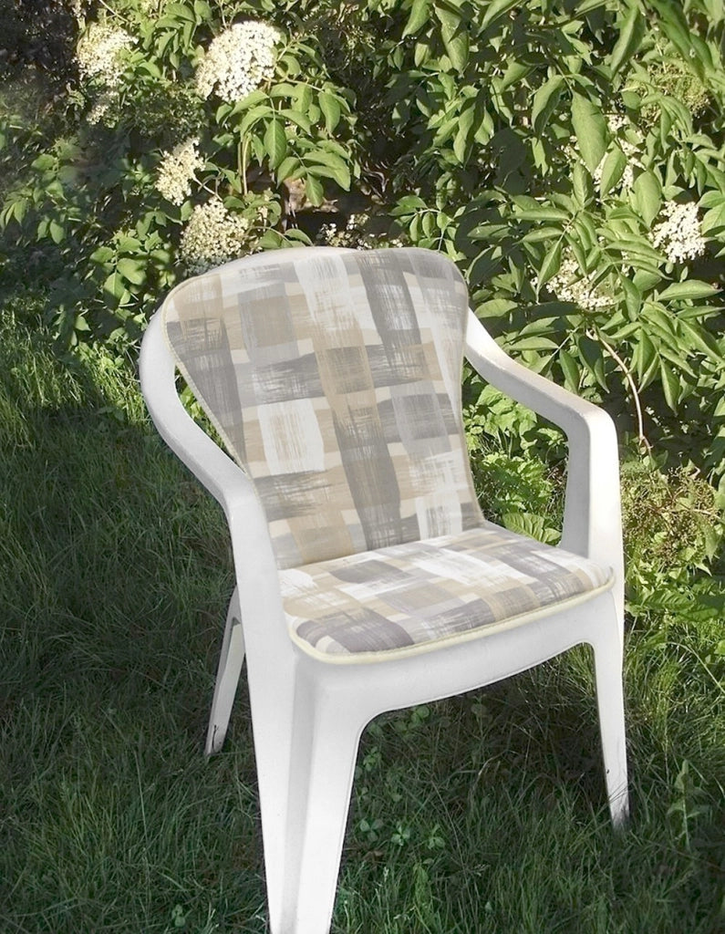 Cuscino Poltrona Sedia Giardino Esterno Coprisedia Moderno Schienale Seduta Pieghevole Morbido