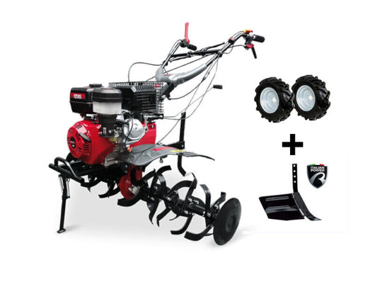 Motozappa Italian Power RG6.5-130 III motore Rato 389cc fresa da 141cm e Assolcatore benzina olio