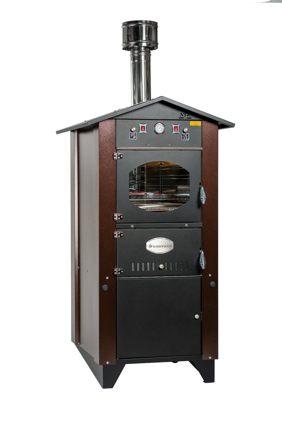 Forno da esterno Garden 80 marrone Rossofuoco con carrello integrato