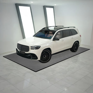 Piastrelle ventilate grigie 6m x 6m per garage doppio e officine, antiscivolo.