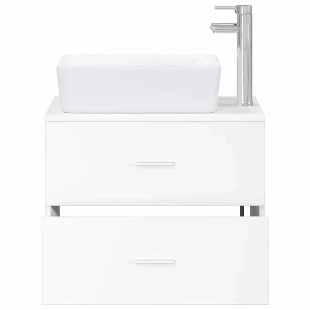 Set di mobili per il bagno Bianco Legno ingegnerizzato 3404390