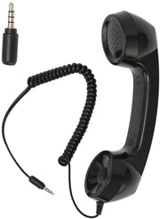 Telefonino Retro Stile - Ricevitore 3,5 mm - Regolatore del Volume - Interruttore del Volume - Cavo Rotolabile 9 Piedi - Elevata Qualità del Suono