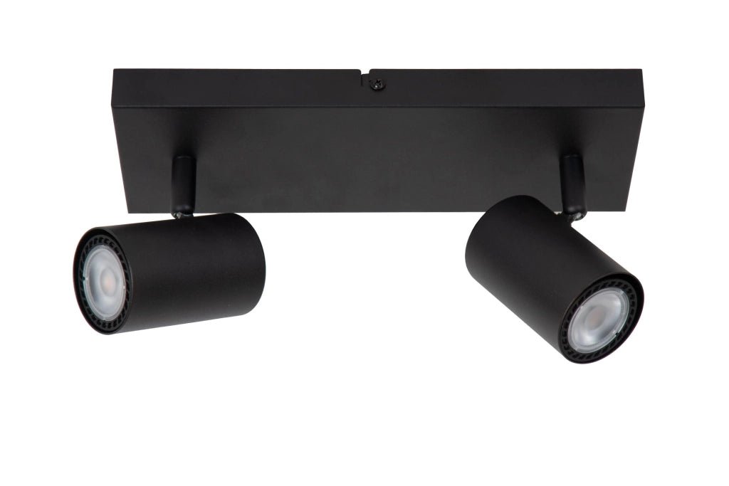 Faretto soffitto AMIGO 2xGU10 nero metallo Lucide