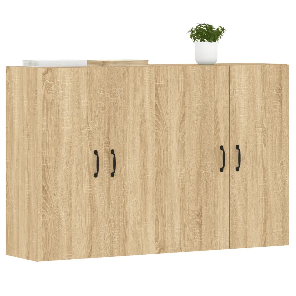 Armadietti a Parete 2 pz Rovere Sonoma in Legno Multistrato CFW2337386