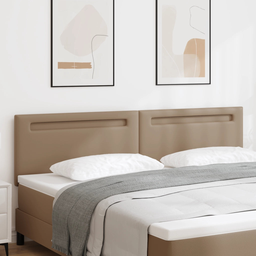 Testiera Design Semplice Cappuccino 200 cm in Ecopelle