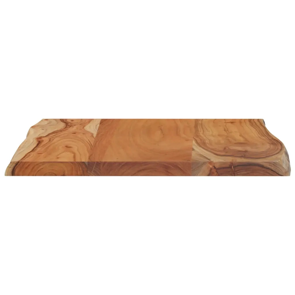 Piano Tavolo 70x60x2,5 cm Rettangolare Legno Acacia Bordi Vivi 370619