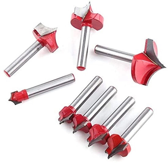 Strumento di lavorazione del legno Freesbit 6mm - Prodotto CNC Freesbit - Doppia lama di taglio - Adatto per Acryl/MDF/PVC - 1 pezzo - Frees