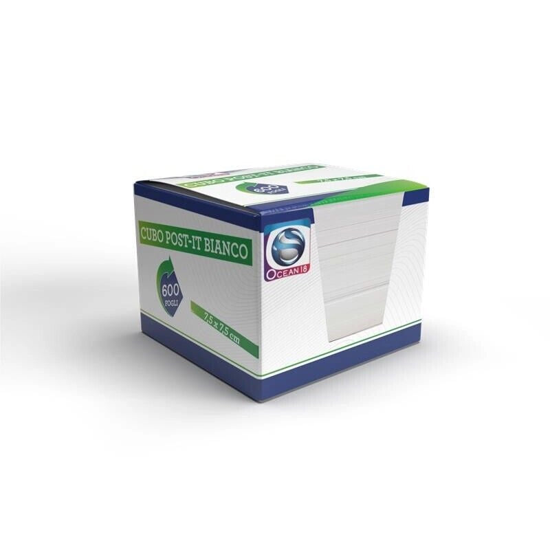 CUBO POST-IT BIANCO 600 PAGINE 7,5 X 7,5 CM IDEALE PER PRENDERE APPUNTI