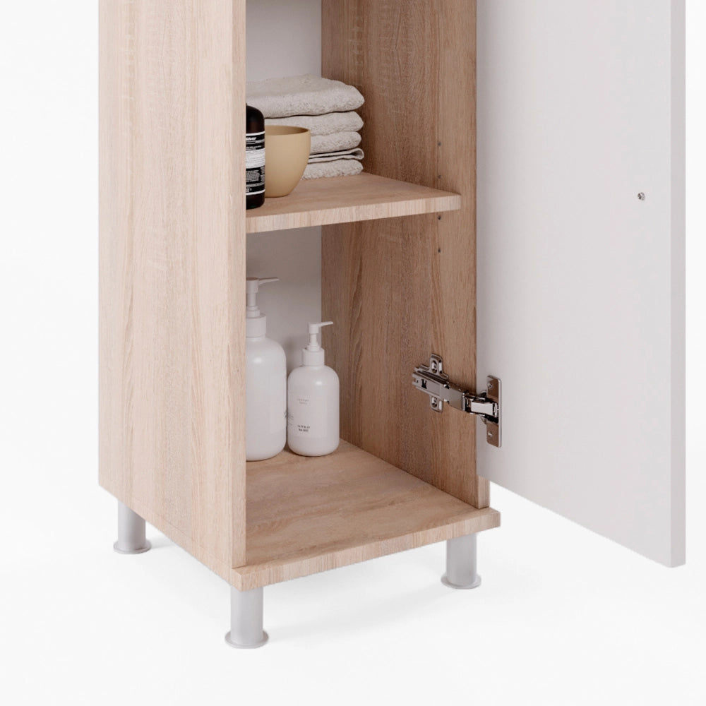 Vicco Mobiletto bagno Sonoma/Bianco 30 x 95 cm