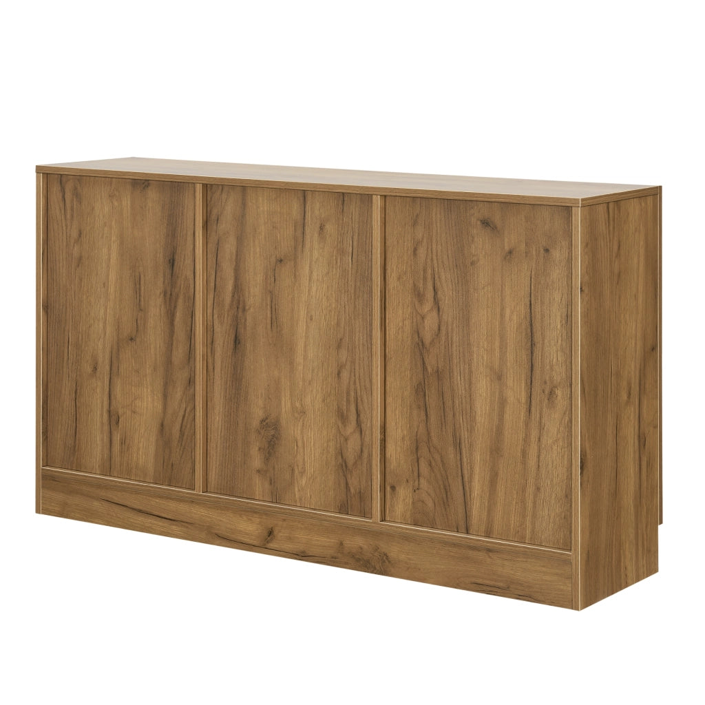 Credenza Bassa Spøttrup Mobile TV 70 x 120 x 30,5 cm Effetto Rovere [en.casa]