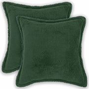 Federa 2 pcs HOUTEN Verde Scuro 35 x 35 cm Bouclé 916571