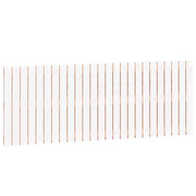 Testiera | Testata da Parete Bianca 159,5x3x60 cm Legno Massello di Pino