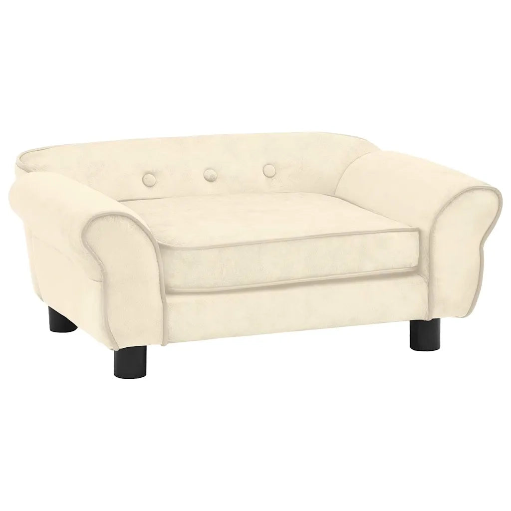 Divano per Cani Crema 72x45x30 cm in Peluche CFW4666256