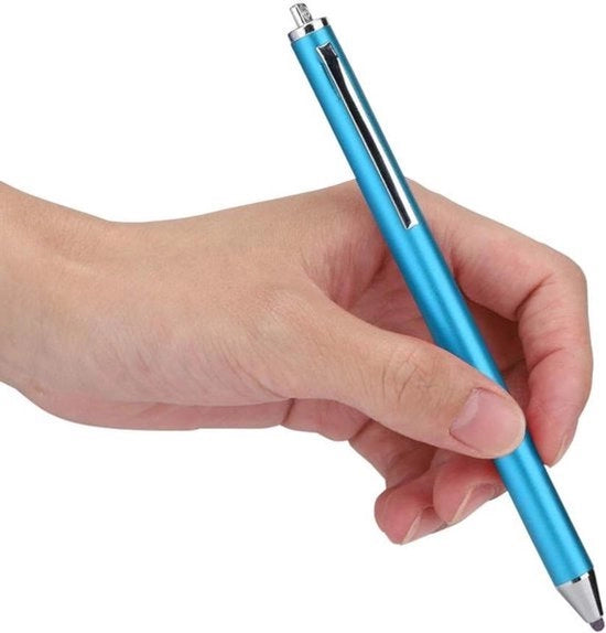 Penna Stylus - Aiuto alla Scrittura - Blu - Touchscreen - Penna per Tablet - Compatibile con Android - Smartphone e Tablet.