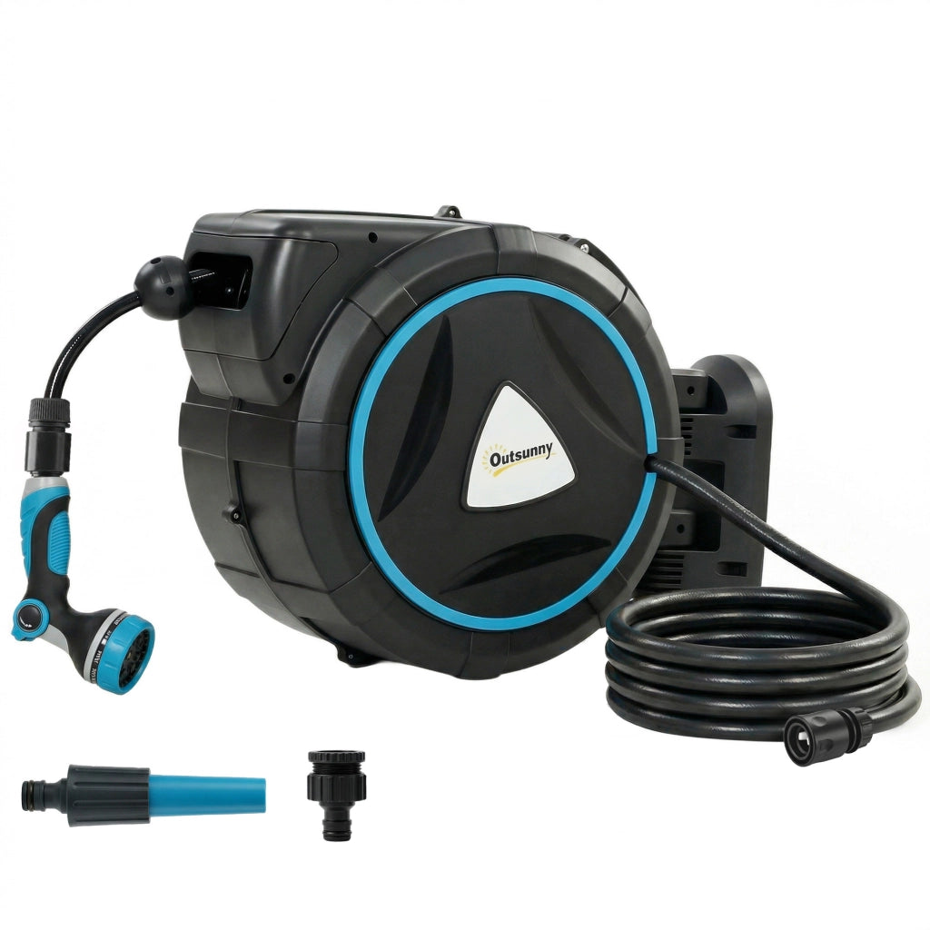 Avvolgimento Automatico Parete Irrigazione 23+2m ¨C Zephmum ¨C Blu 55x31x50cm