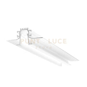 LIVERPOOL RP  - SISTEMA MODULARE SEZIONABILE AD INACASSO E SCOMPARSA PIU DIFFUSORE 20mm RIENTRATO TRASPARENTE COLORE BIANCO MT2